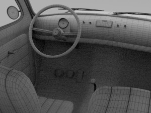 fiat 500 nuova sport 1958 3D Model