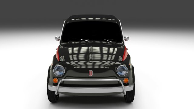fiat nuova sport 500 1958 3D Model .c4d .max .obj .3ds .fbx .stl .blend 