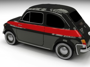 fiat nuova sport 500 1958 3D Model