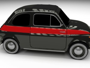 fiat nuova sport 500 1958 3D Model