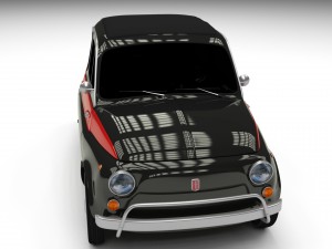fiat nuova sport 500 1958 3D Model