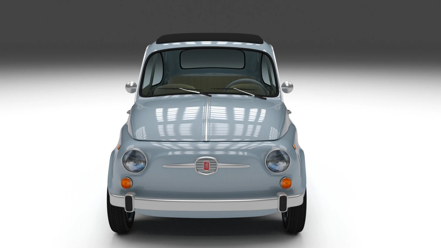 fiat nuova 500 1957 3D Model .c4d .max .obj .3ds .fbx .stl .blend 