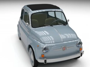fiat nuova 500 1957 3D Model