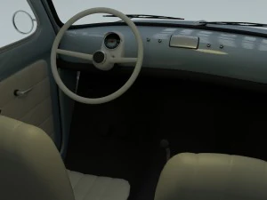 fiat nuova 500 1957 3D Model