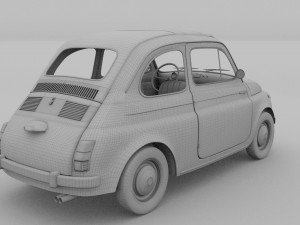 fiat nuova 500 1957 Model 3D
