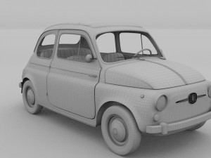 fiat nuova 500 1957 Model 3D