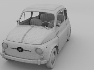 fiat nuova 500 1957 Model 3D