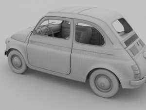 fiat nuova 500 1957 Model 3D