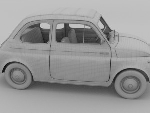 fiat nuova 500 1957 Model 3D