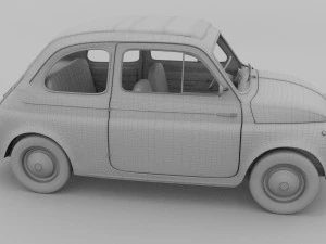 fiat nuova 500 1957 3D Model