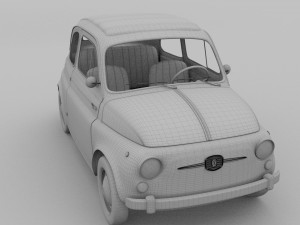 fiat nuova 500 1957 Model 3D