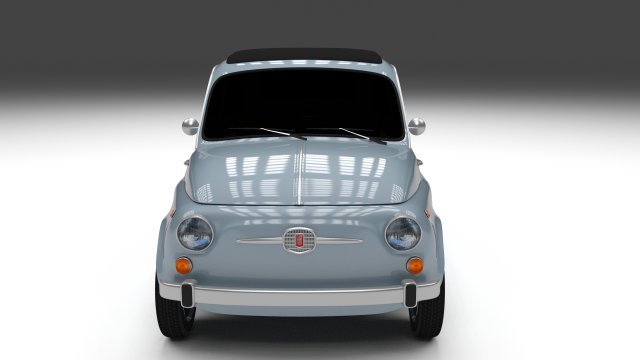 fiat 500 nuova 1957 3D Model .c4d .max .obj .3ds .fbx .stl .blend 