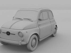 fiat 500 nuova 1957 3D Model
