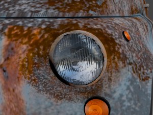 weathered fiat 500 nuova 3D 模型