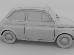 rusty fiat 500 nuova Model 3D
