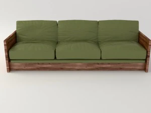 Olivensofa 3D Modell