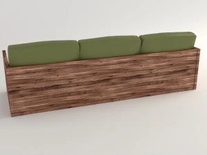 olive sofa 3D Model