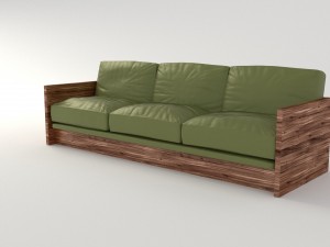 olive sofa 3D Model