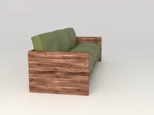 olive sofa 3D Model