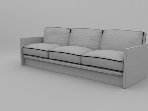 olive sofa 3D Model