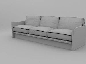 olive sofa 3D Model