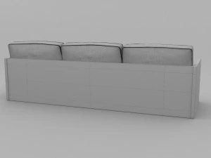 olive sofa 3D Model