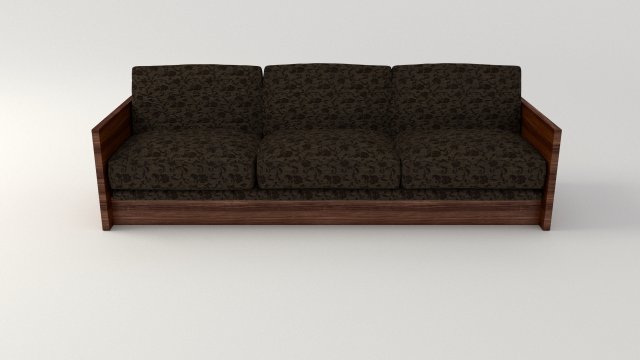 retro cloth sofa 3D Model .c4d .max .obj .3ds .fbx .stl .blend 