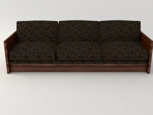 sof&aacute; de pano retr&ocirc; Modelo 3D