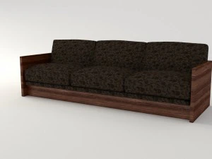 retro cloth sofa 3D Model
