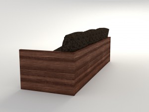 retro cloth sofa 3D Model