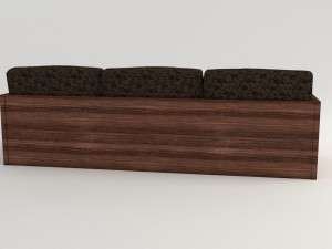 retro cloth sofa 3D Model