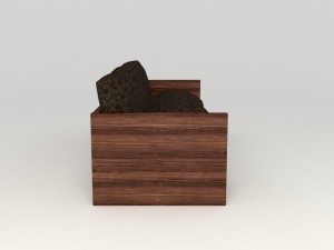 retro cloth sofa 3D Model
