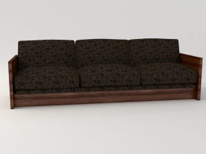retro cloth sofa 3D Model
