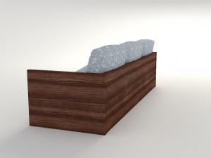 retro sofa Model 3D
