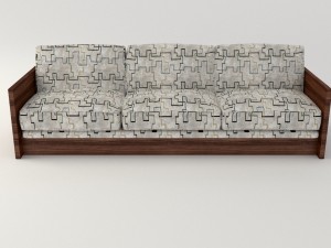 modern pattern sofa 3D Model
