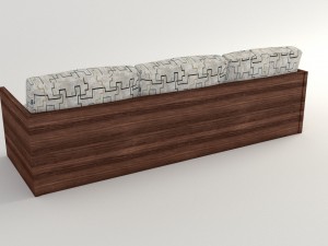 modern pattern sofa 3D Модель