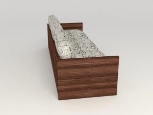 divano dal modello moderno Modello 3D