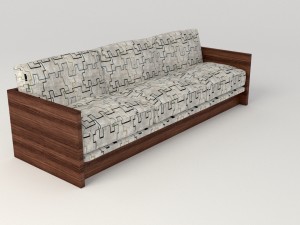 modern pattern sofa 3D Модель