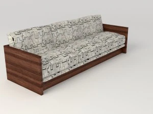 divano dal modello moderno Modello 3D