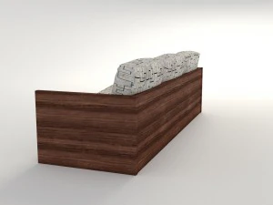 divano dal modello moderno Modello 3D