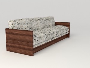 modern pattern sofa 3D Модель