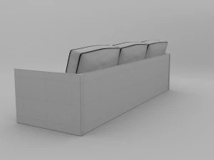 divano dal modello moderno Modello 3D