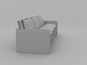 divano dal modello moderno Modello 3D