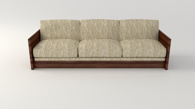 plant pattern couch 3Dモデル .c4d .max .obj .3ds .fbx .stl .blend 