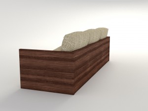 plant pattern couch 3Dモデル