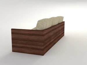 plant pattern couch 3D Model