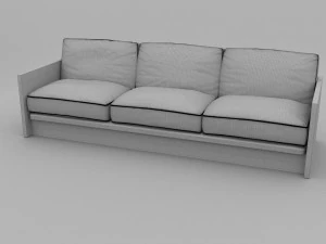 plant pattern couch 3D Model