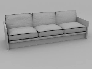 plant pattern couch 3D Model
