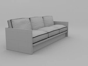 plant pattern couch 3D Model