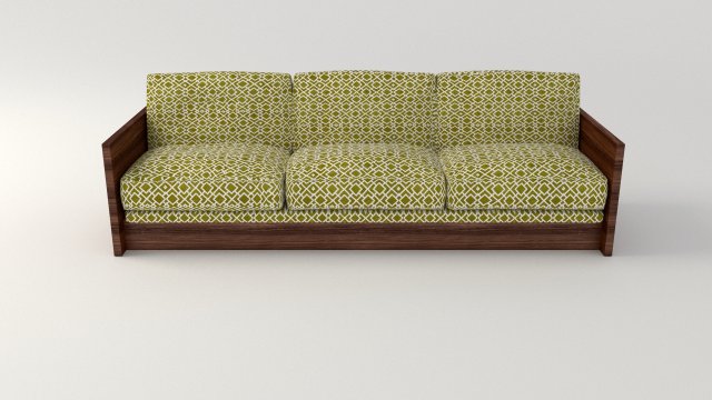 retro oliver sofa 3D Model .c4d .max .obj .3ds .fbx .stl .blend 